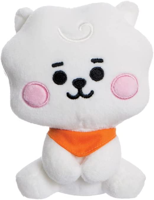 AURORA, 61480, BT21 Official Merchandise, Baby RJ Sitting Doll 5In, Soft Toy, Wh