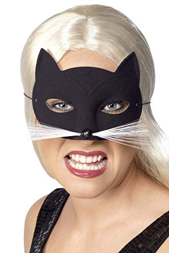 Smiffys Cat, Eyemask Whiskers - Black