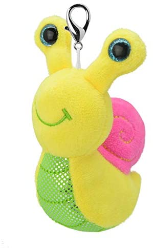 Wild Planet Orbys Plush Snail Keyring, 10 cm, Handmade, Multi-Colour (K8524