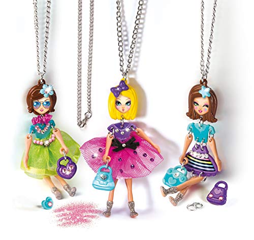 Clementoni 18587, Crazy Chic My charm dolls Jewellery Kit for Children Ages 7 ye