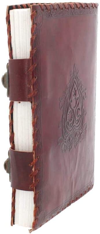 Nemesis Now Spirit Board Leather Journal With Lock 28cm Brown