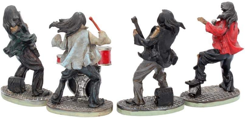 Nemesis Now NEM3962 One Hell Of A Band! (Set of Four) Figurine 10 cm Ivory