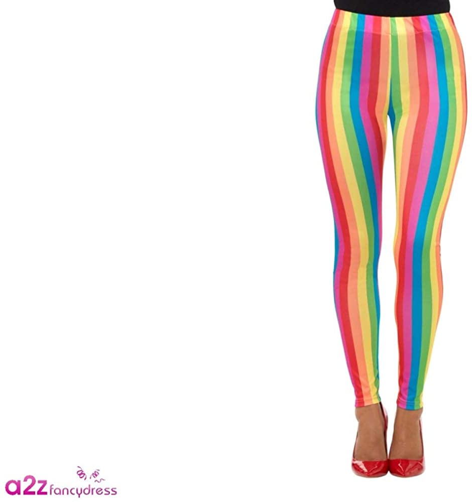 Smiffys Rainbow Clown Leggings