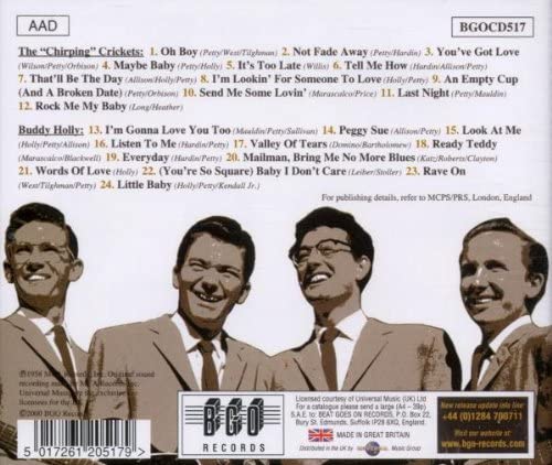 Buddy Holly the Crickets Buddy Holly - The Chirping Crickets/Buddy Holly [Audio CD]