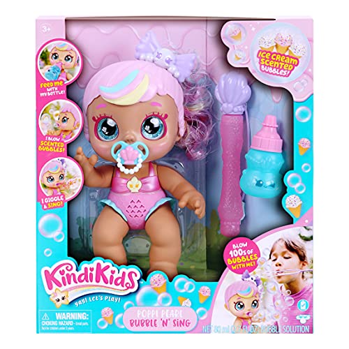 Kindi Kids 50129 Baby Electronic 6.5 inch Doll and 2 Shopkin Accessories