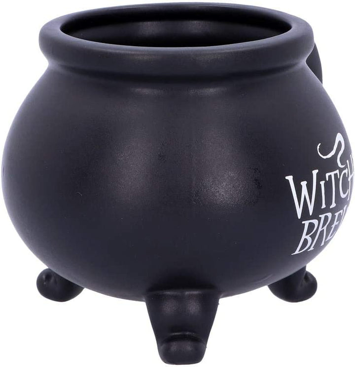 Nemesis Now Black U4791P9 Smooth Witch's Brew Cauldron Mug 13.5cm, Resin w. Stai