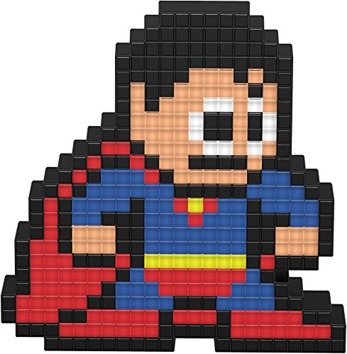 PDP 878-029-NA-SPM Pixel Pals DC Comics Superman Collectible Lighted Figure, Red