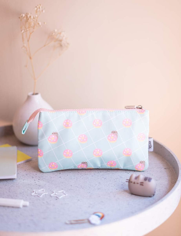 Grupo Erik - Pusheen Foodie Collection Triple Pocket Pencil Case, Blue