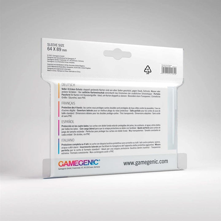 Gamegenic Closable Inner Sleeves (100) – Multi-Language