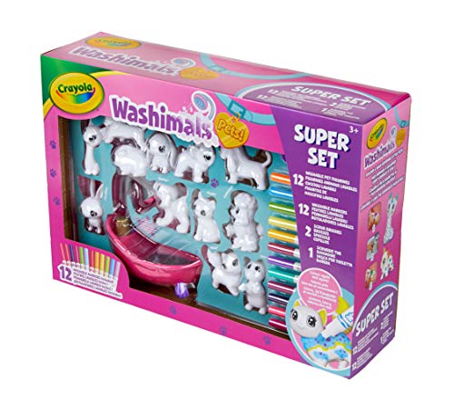 CRAYOLA 74-7321-E-000 Washimals Pets Super, Creative Colouring Crafts Kit, Gift