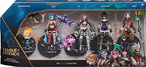 League of Legends, Dual Cities Pack w/ Exclusive Jinx, Heimerdinger, Vi, Caitlyn