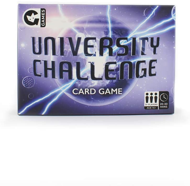 Ginger Fox University Challenge TV Quiz Card Game - Features Over 100+ Questions From The Classic Academic Quiz Show