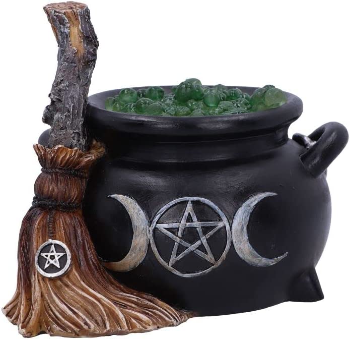 Nemesis Now Bubbling Cauldron 14,5 cm, Schwarz