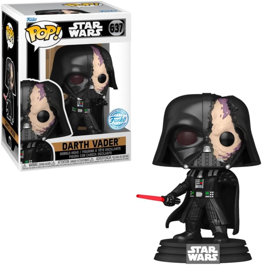 Star Wars: Obi-Wan Kenobi - Darth Vader in Damaged Helmet Funko 68284 Pop! Vinyl #637 (Yachew Exclusive)