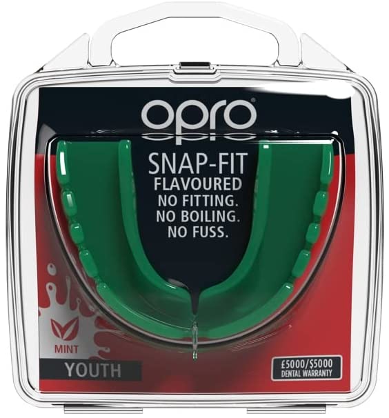 Opro Snap Fit Junior Mouthguard - Mint Green
