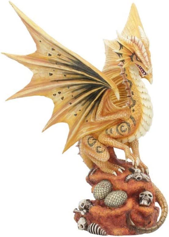 Nemesis Now Adult Desert Dragon Anne Stokes 24.5cm Figurine, Resin, Yellow, One