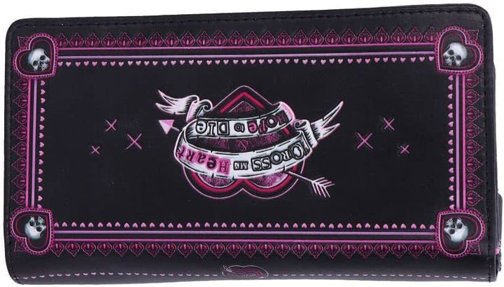 Nemesis Now Little Monster Embossed Purse 18.5cm, Polyurethane, Pink