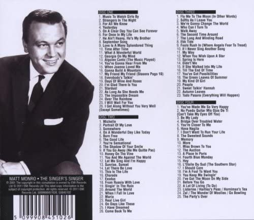 Matt Monro - Matt Monro - The Singer's Singer [Audio CD]