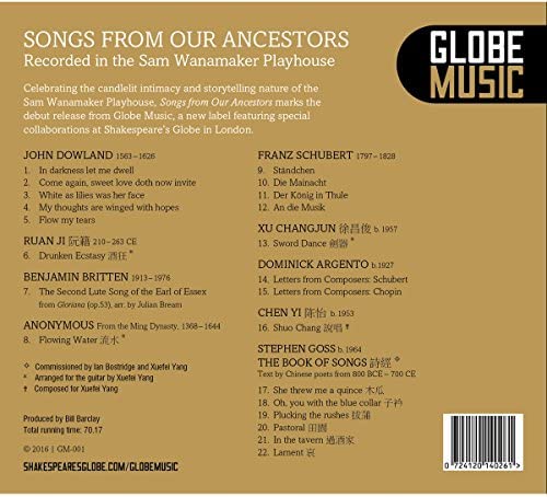 Songs From Our Ancestors [ Ian Bostridge; Xuefei Yang] [GLOBE MUSIC : GM-001] [Audio CD]