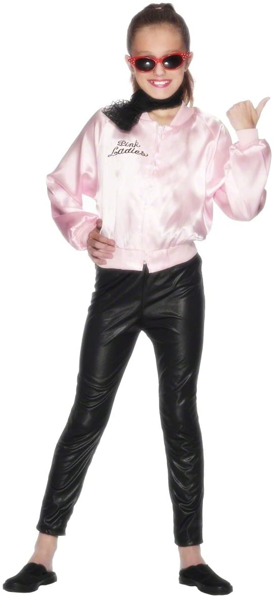 Smiffys Officially Licensed Grease Pink Ladies Jacket, S - 4-6 years