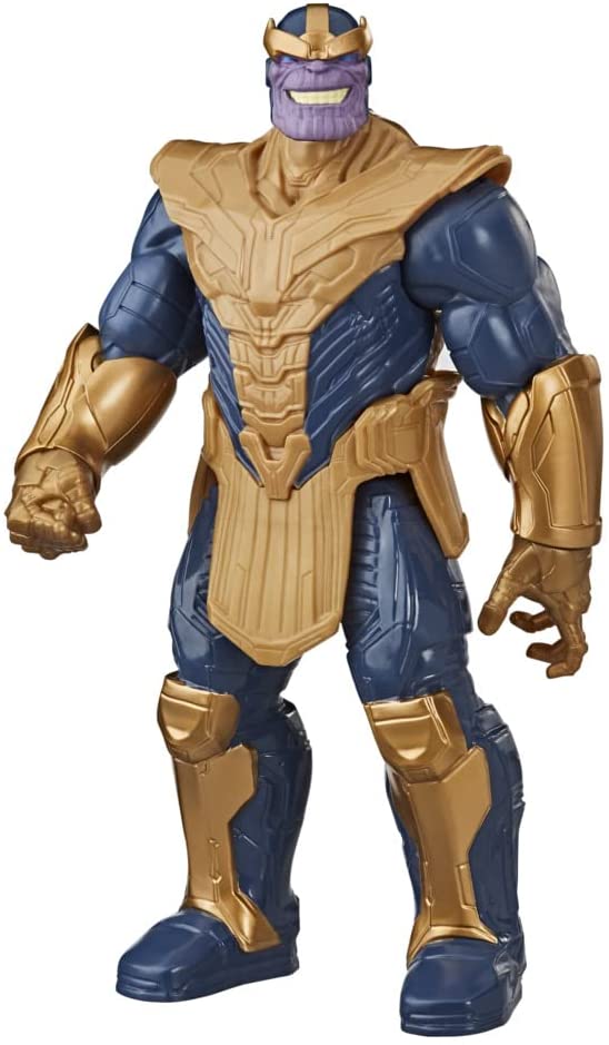 Marvel Avengers Titan Hero Series Blast Gear Deluxe Thanos Action Figure, 30-cm Toy, Inspired byMarvel Comics, For Children Aged 4 and Up