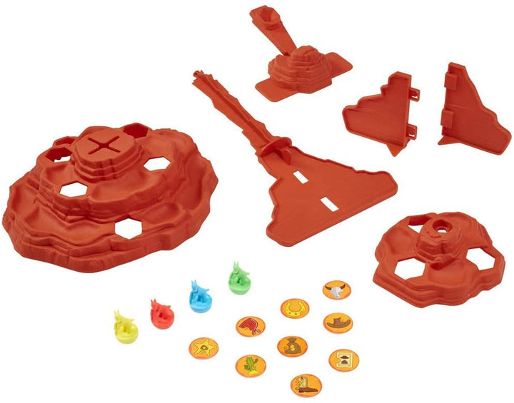 Mattel Games Goat Slingers Juego para niños con torre de acantilado y lanzador para niños de 5 años en adelante GKF07