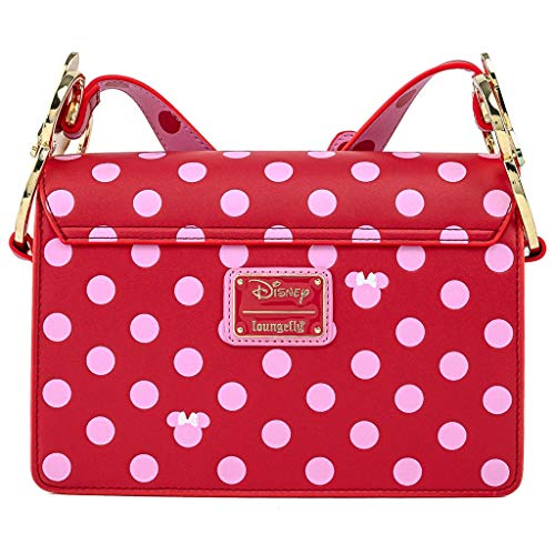 Loungefly Disney Minnie Mouse Pink Polka Dot Bow Umhängetasche Geldbörse