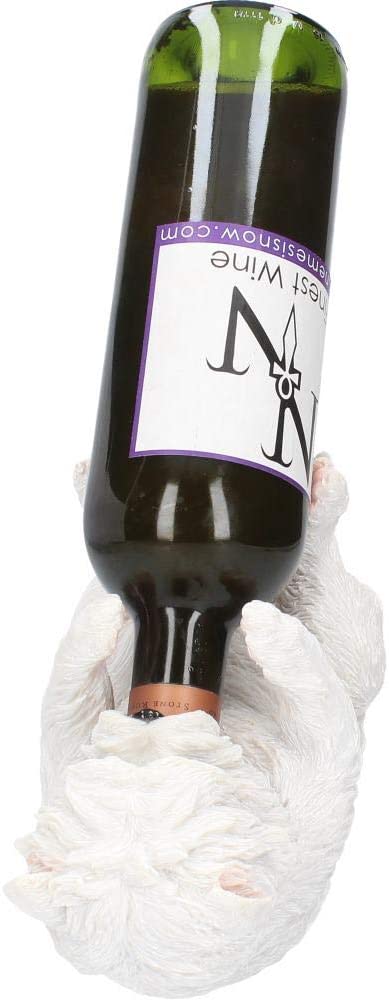 Nemesis Now Guzzlers West Highland Terrier Wine Bottle Holder 21cm White