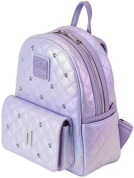 Loungefly BTS Logo Iridescent Purple Mini Backpack