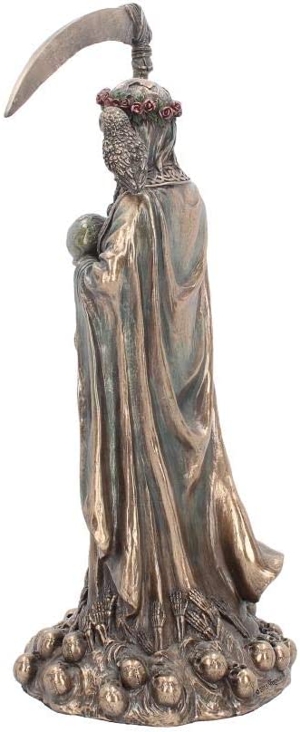 Nemesis Now Santa Muerte Bronze Resin Statue Figurine 6