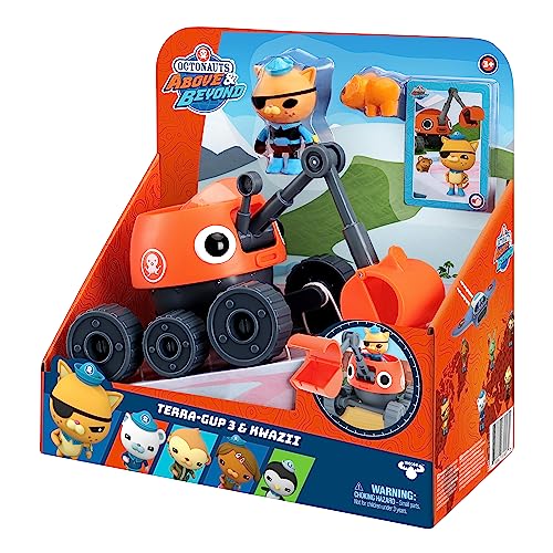 Octonauts Above & Beyond Terra Gup 3 And Kwazii Deluxe Toy Vehicle & Figure Set, Recreate Octonauts Missions