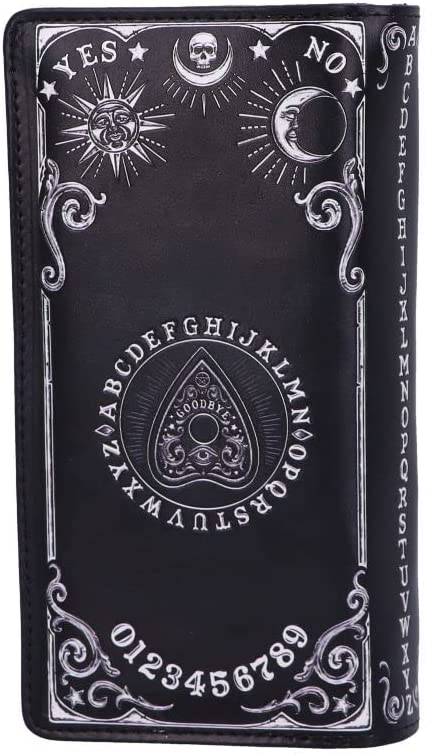 Nemesis Now Spirit Board Planchette Embossed Purse, Black, 18.5cm