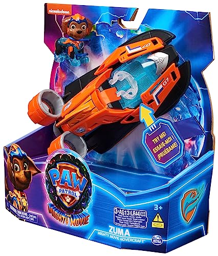 Paw Patrol: The Mighty Movie, Toy Jet Boat with Zuma Mighty Pups Action Figure,