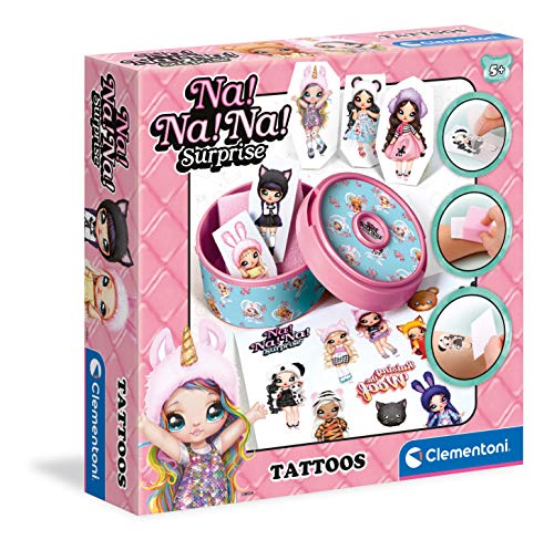 Clementoni 18658 Na Surprise lab, Waterproof Temporary, Tattoo Studio-Kids' Craf