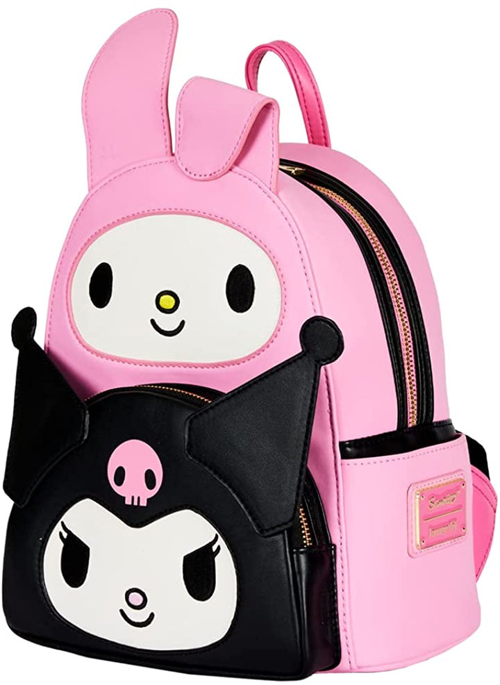 Loungefly Sanrio My Melody and Kuromi Double Pocket Mini Backpack