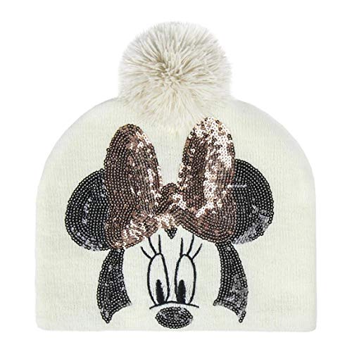 ARTESANIA CERDA Unisex_Adult Gorro Pompon Minnie Beanie, White (White 29), One S