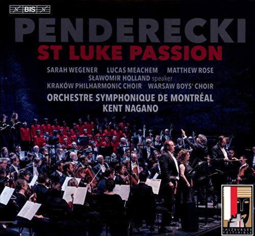 Krzysztof Penderecki: St Luke Passion [Sarah Wegener; Lucas Meachem; Matthew Ros [Audio CD]