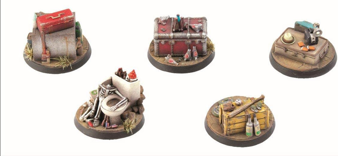 Modiphius Entertainment Fallout Wasteland Warfare Objective Markers 1, Multicolo