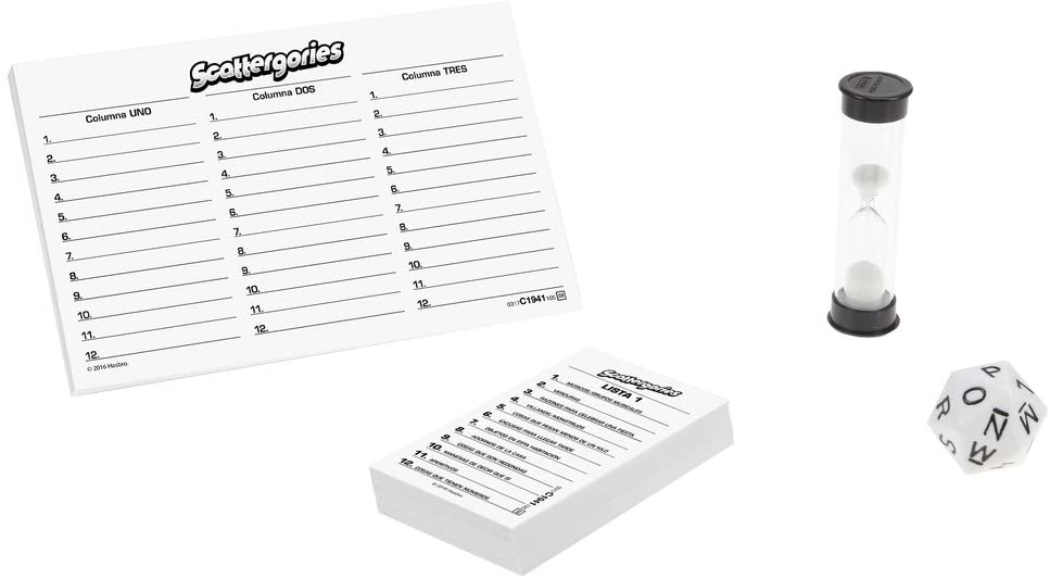 Hasbro Gaming Scattergories Spanische Version mehrfarbig