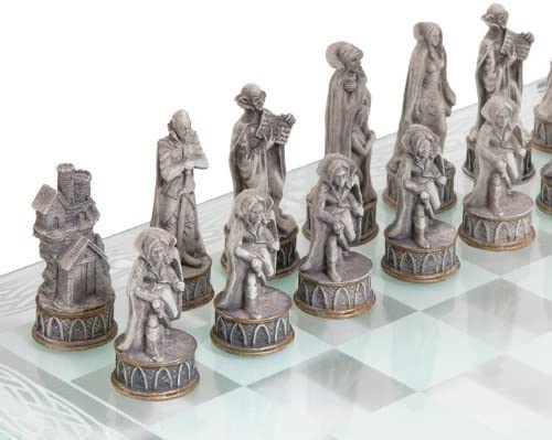 Nemesis Now Vampire & Werewolf Chess Set 44cm Black