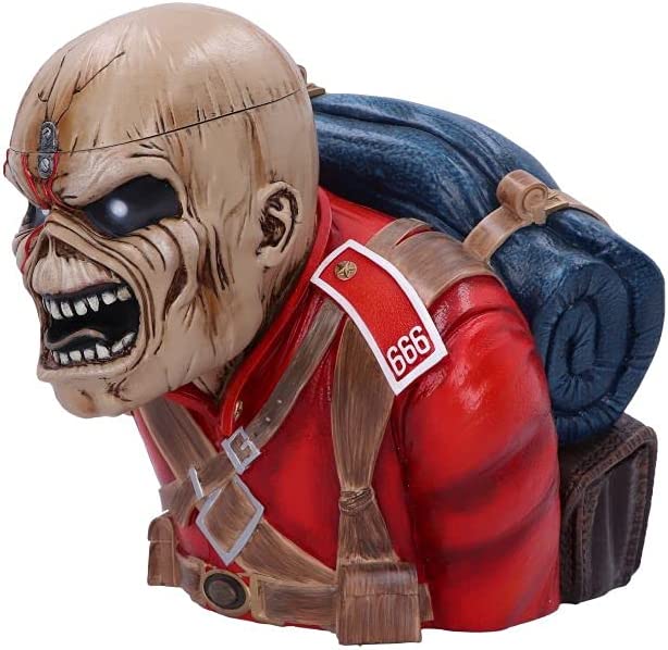 Nemesis Now Iron Maiden The Trooper Bust Box 26.5cm, Red