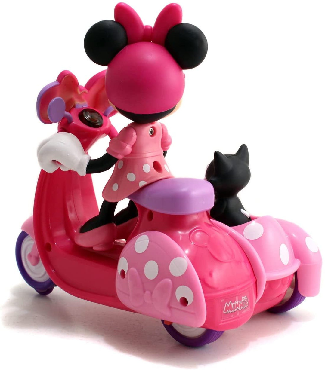 Jada 253074002 Minnie Scooter with Infrared, 16 cm, Includes Remote Control, Sui