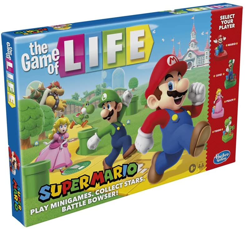 Hasbro Gaming The Game of Life: Super Mario Edition Board Game for Children Aged 8 and Up