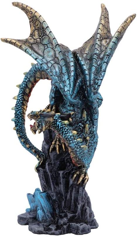 Nemesis Now U5071R0 Hear Me Roar Blue Dragon Calling Figurine, Polyresin, One Si