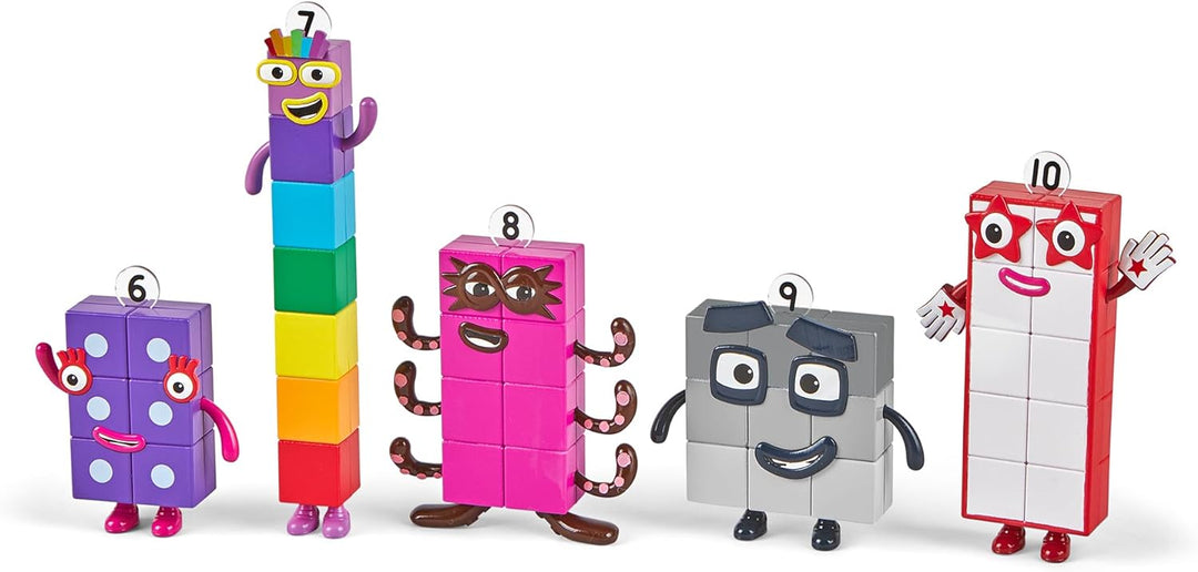 Learning Resources Numberblocks Friends Six to Ten, Play Figures, Official Colle