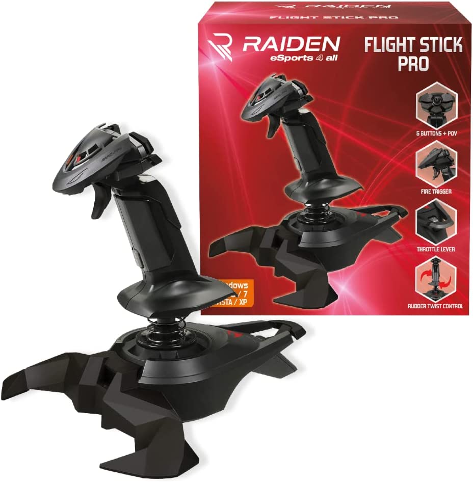 Raiden - Joystick with throttle for flight simulator - Flight Stick Pro Controll