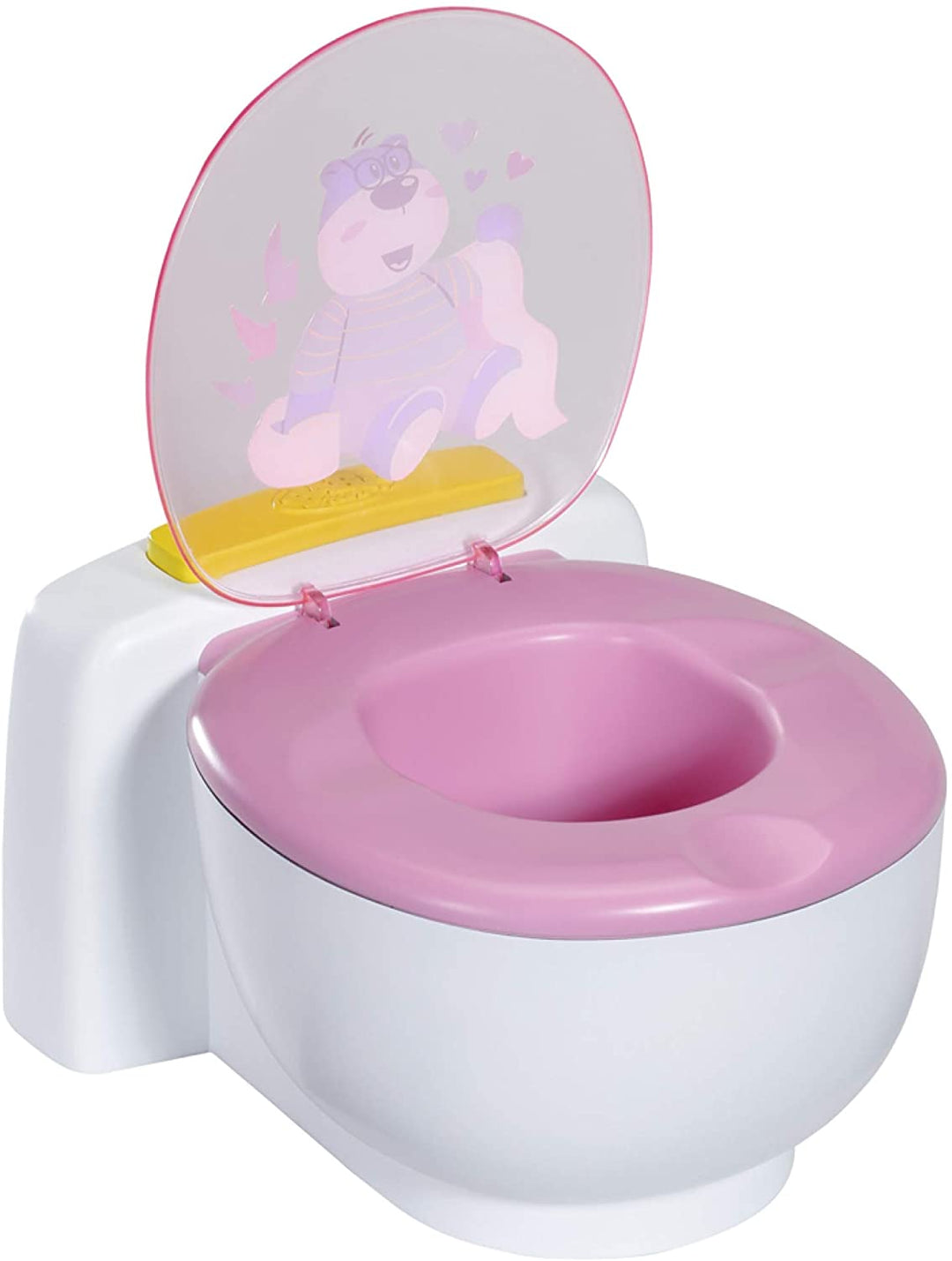 BABY born Bath Poo-Poo Toilet - Real Sound Effects - For Small Hands - Rainbow Glitter Poo - 43 cm - Ages 3 & Up