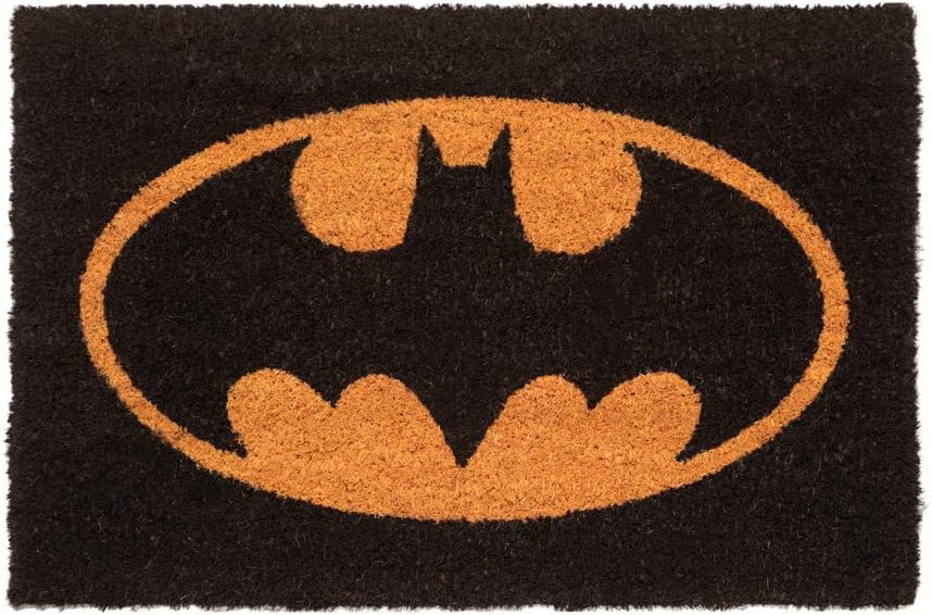 Grupo Erik Official DC Comics Batman Logo Door Mat - 15.7 x 23.6 Inches / 40 x 6