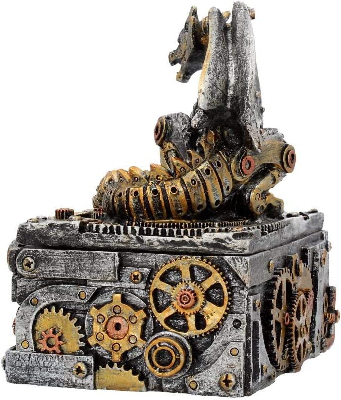 Nemesis Now U3821K8 Secrets of the Machine Box 19,5 cm Silber