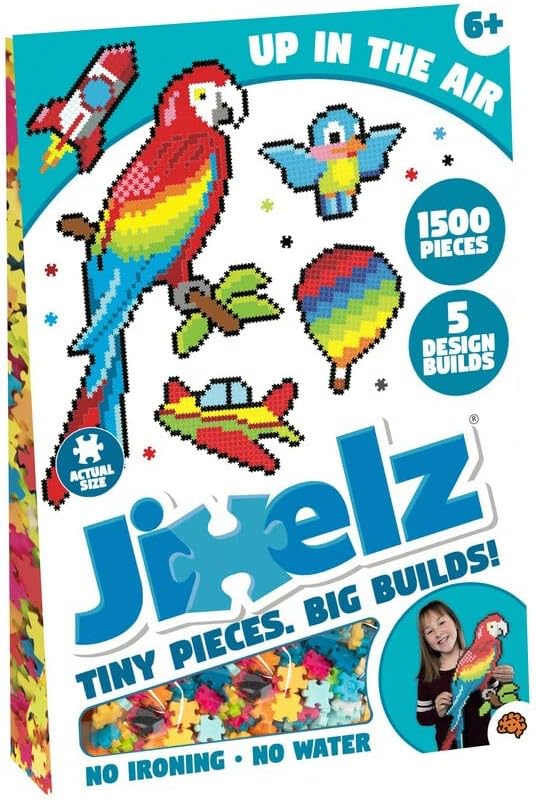 Jixelz 1500 Piece Set Up in the Air Pixelated Puzzle Art For Children, Suitable For Boys & Girls